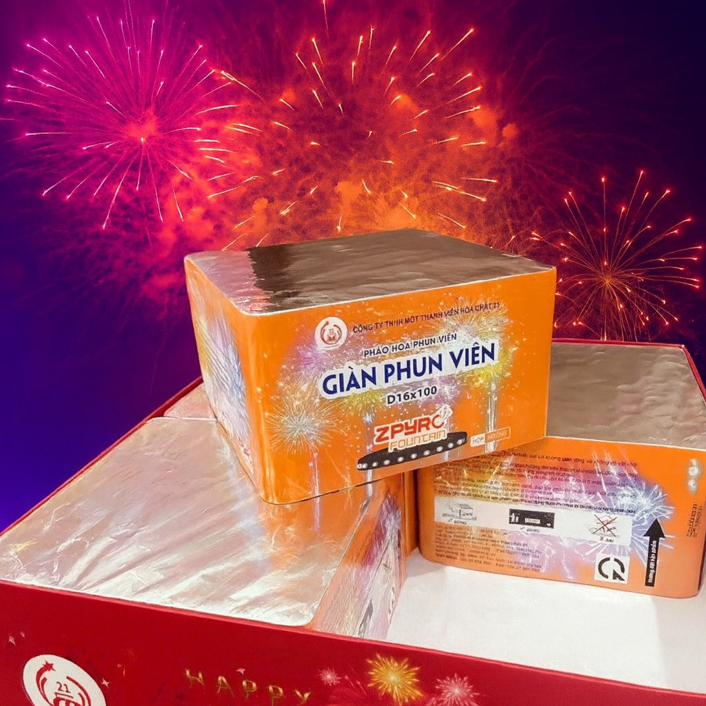 Giàn Phun Viên 100 Ống Liền Khối